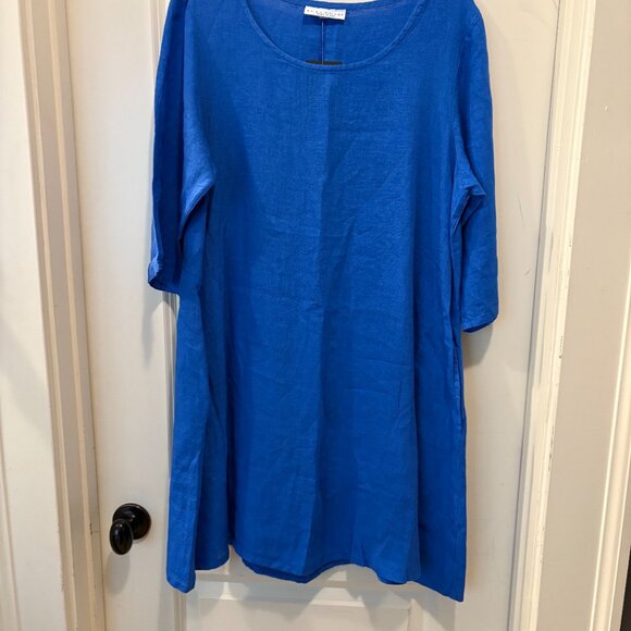 Bryn Walker Linen Dress with Pockets - Picture 1 of 7